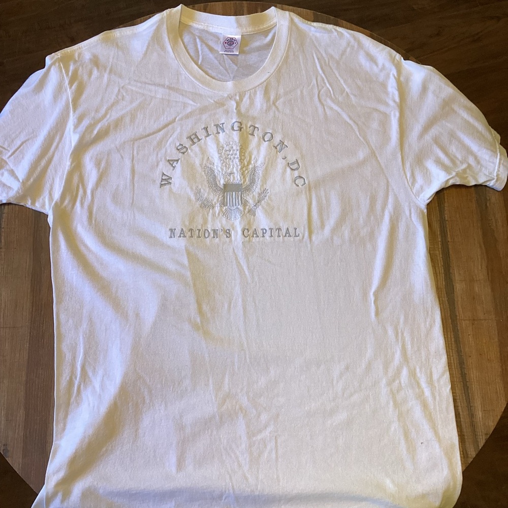 Men’s Women’s Washington D.C. Souvenir T-Shirt Sz XL White EUC Shirt. #10